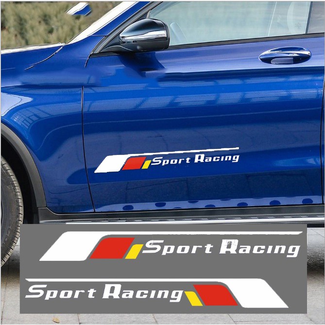 Tem dán cửa xe ô tô Sport Racing 2
