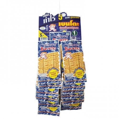 Dây 13 gói mực Bento Thái Lan 5g/ gói Date Mới