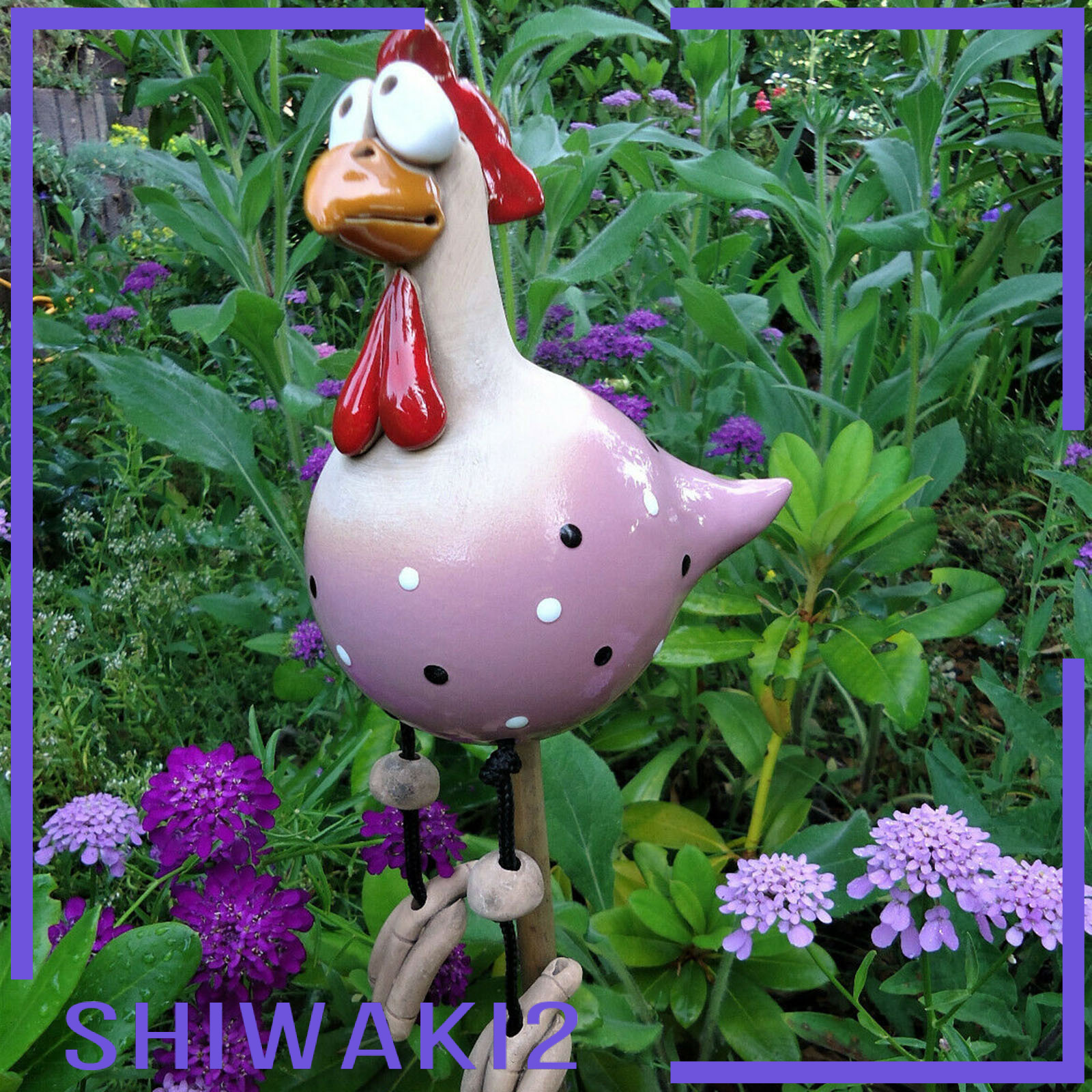 [SHIWAKI2]Chicken Figurine Resin Statue Festival Gifts Patio Yard Art decorate