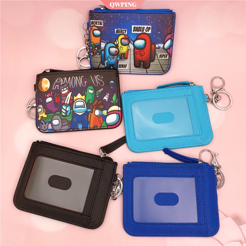 Ví Đựng Thẻ/Tiền Xu/Thẻ Có Móc Khóa In Hình Mực Chơi Game Cho Bé Trai Và Bé Gái