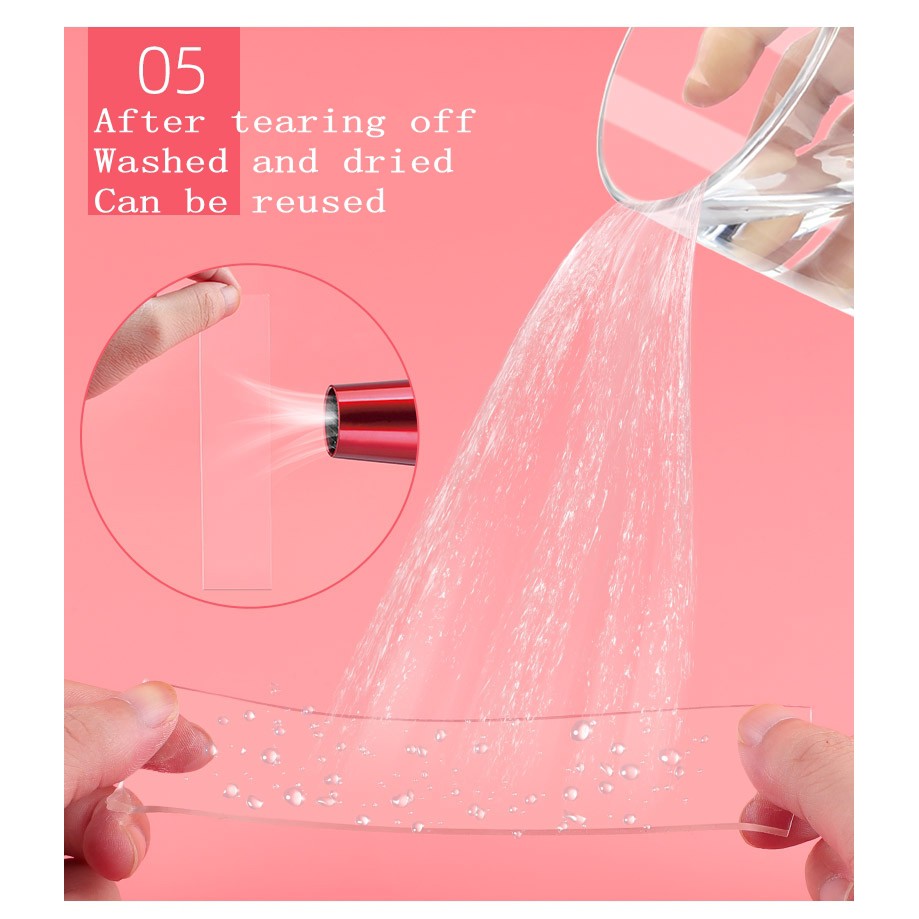 Reusable Magic Nano Tape Double Sided Traceless Adhesive Clear Tape Removable KK