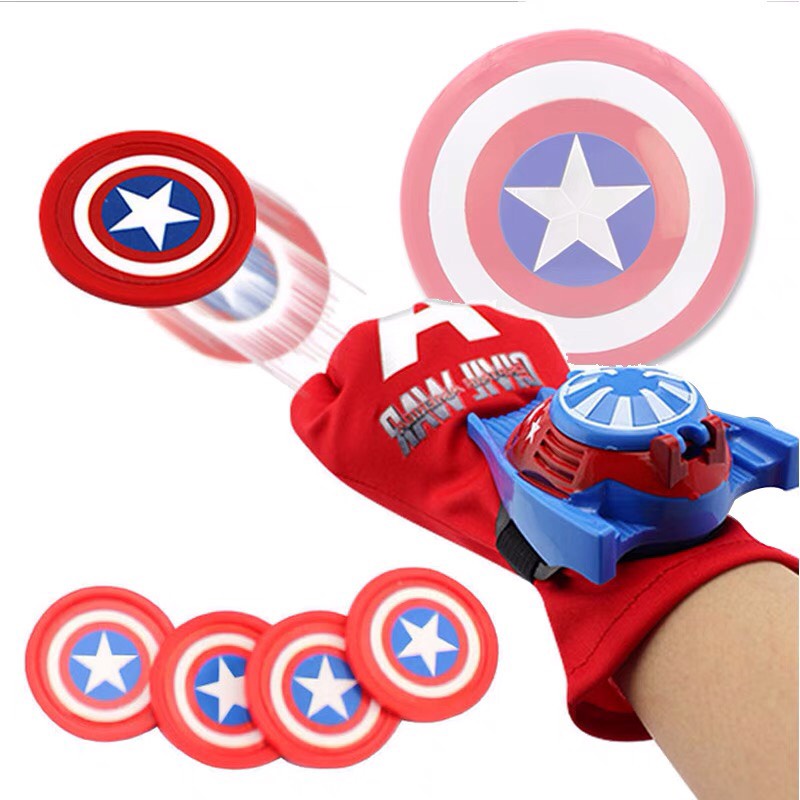 Bộ Sưu tập Khiên Áo Gậy Phát Sáng Đèn Nhạc Đội Trưởng Mỹ Captain America