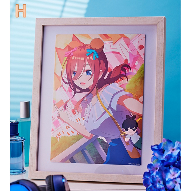 Tranh móc khóa và búp bê Gotoubun no Hanayome  Giải F đến L - ICHIBAN KUJI BANDAI