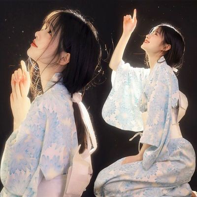 Set Yukata/ Kimono Yimeifang kèm obi nơ