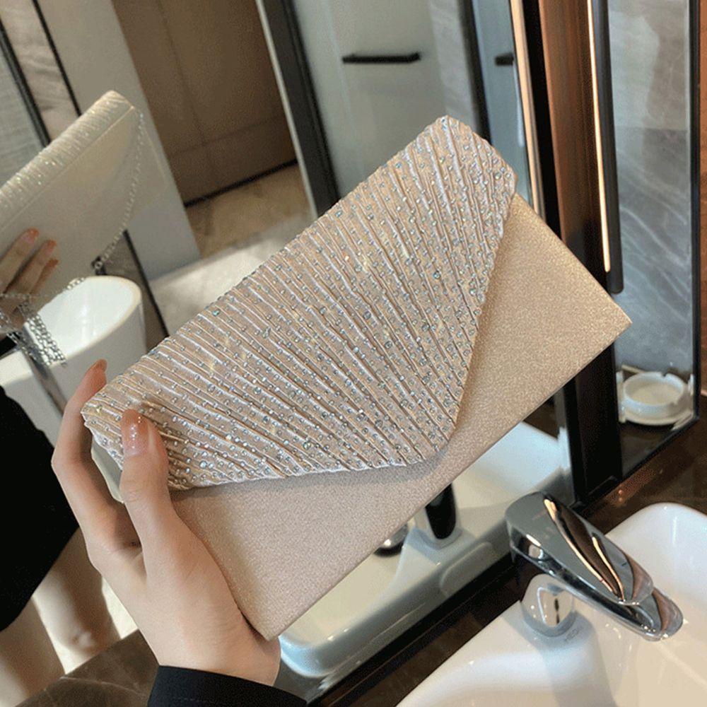 UUMIR Ví Cầm Tay Dự Tiệc Cưới Đính Kim Sa Lấp Lánh Dành Cho Nữ