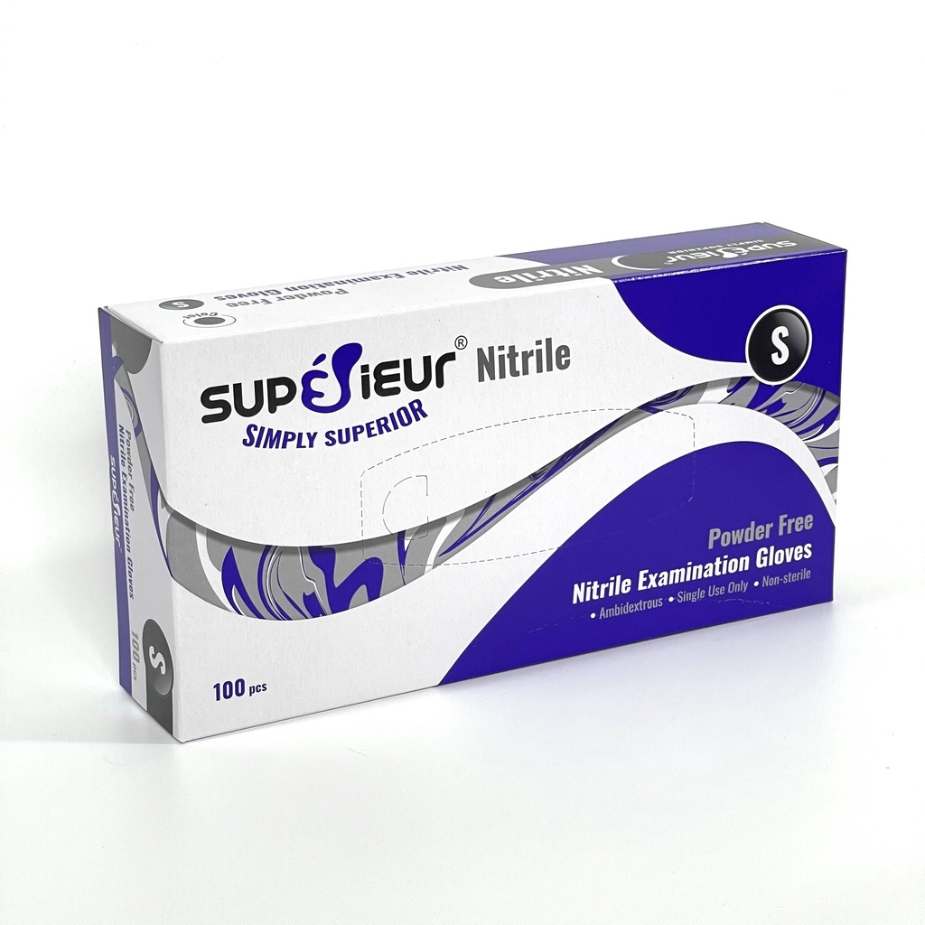 [Hộp 100c] Găng tay cao su đen không bột nitrile/bao tay cao su đen nitrile ứng dụng đa ngành nghề