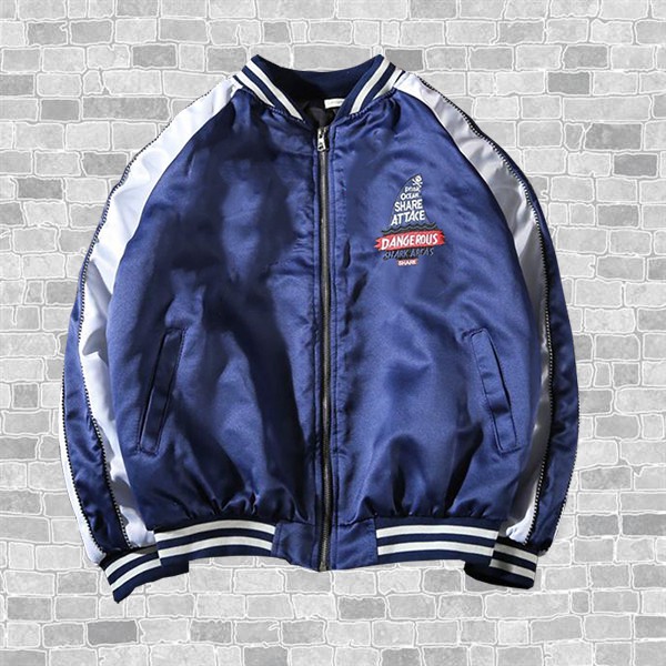 Áo Khoác Nhẹ Nam Nữ Khóa Kéo Phối Hình In Cá Mập ASTACE Kiểu Dáng Bomber AO KHOAC NAM 9000038C | BigBuy360 - bigbuy360.vn