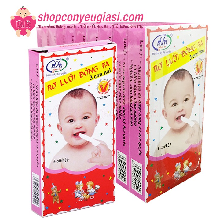 Combo 10 Hộp Gạc Rơ Lưỡi Đông Pha 5 Cái/Hộp