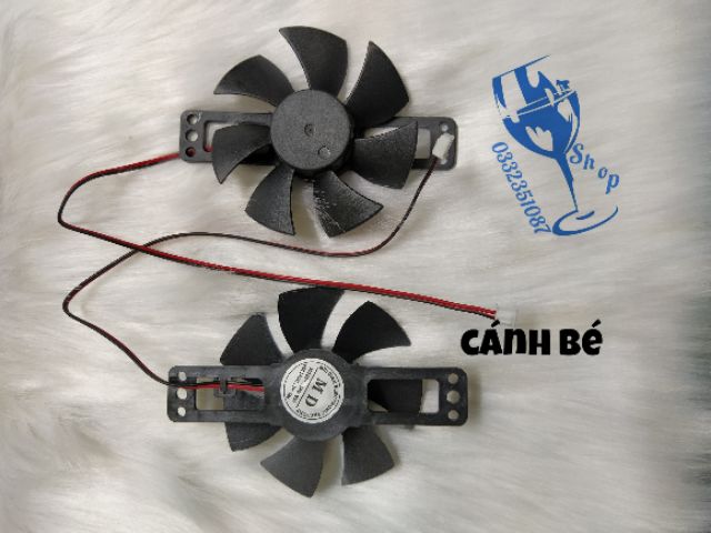 Quạt bếp từ, bếp hồng ngoại 18v to - bé