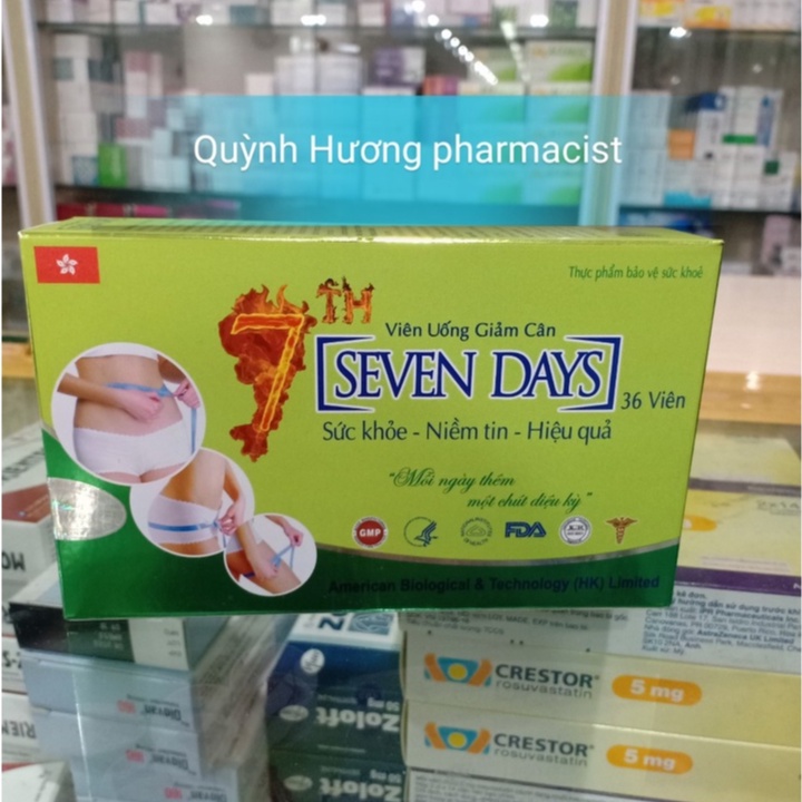 Viên uống giảm cân SEVENDAY 36 viên