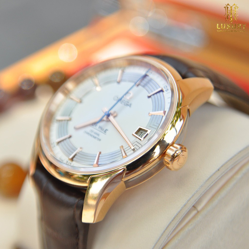 Đồng Hồ Thời Trang Nam Deville Hour Vision Dây Da + Thể Bảo Hành