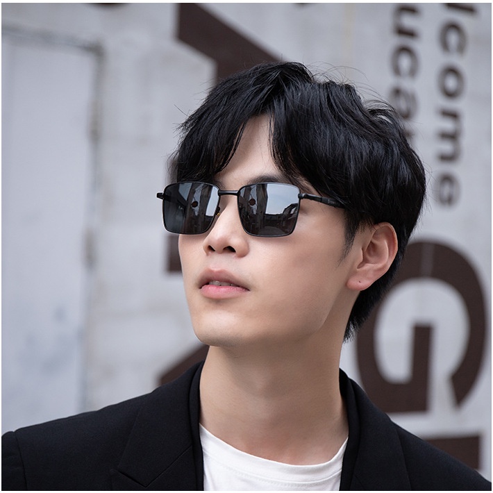 Sunglasses Fashion Men's Polarized Sunglasses New Metal Large Frame Sunglasses Driving Sunglasses