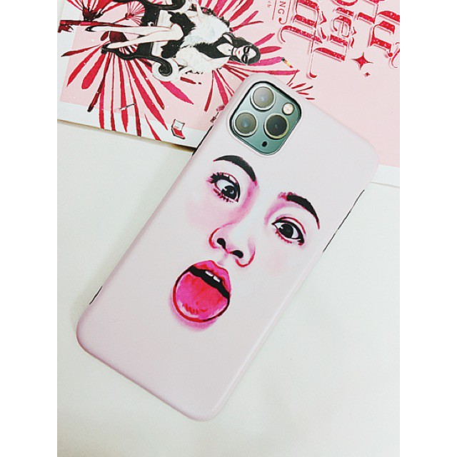 Ốp lưng iphone⚡ IDM chống bẩn nhám hình mặt người ⚡ Free ship full viền ip đến 11 pro max - Boss case