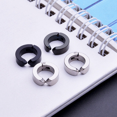 Bông Tai Dạng Kẹp Bằng Thép Titan Chống Dị Ứng Phong Cách Hàn Quốc 23B178