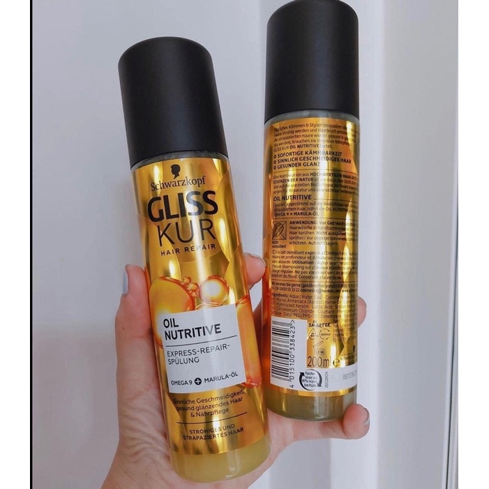 Xịt dưỡng tóc glisskur Đức