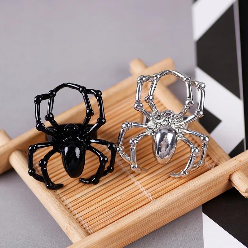 Nhẫn hở hình con nhện phong cách gothic thời trang cho nam và nữ