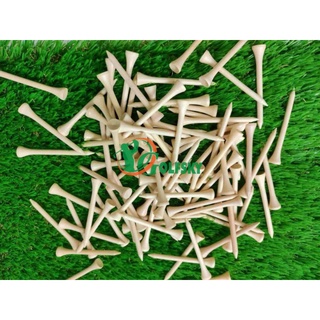 (Set 10 cái) Tee golf bằng gỗ tre, Tee gỗ chơi golf