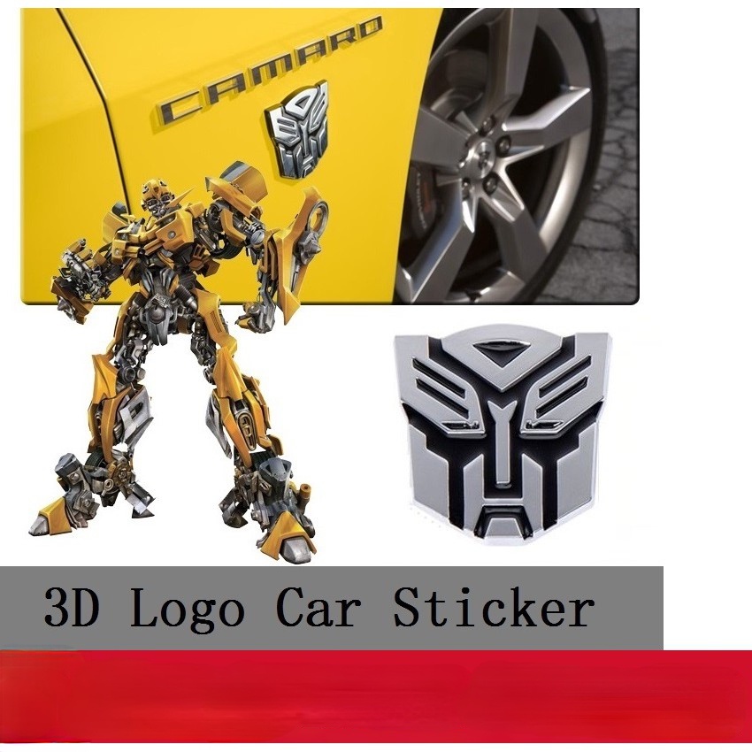 1 x Miếng Dán 3D Bằng Kim Loại Trang Trí Xe Hơi Biến Hình Motorrcycl