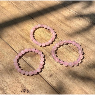 Vòng tay Thạch anh Hồng - Rose Quartz 8ly