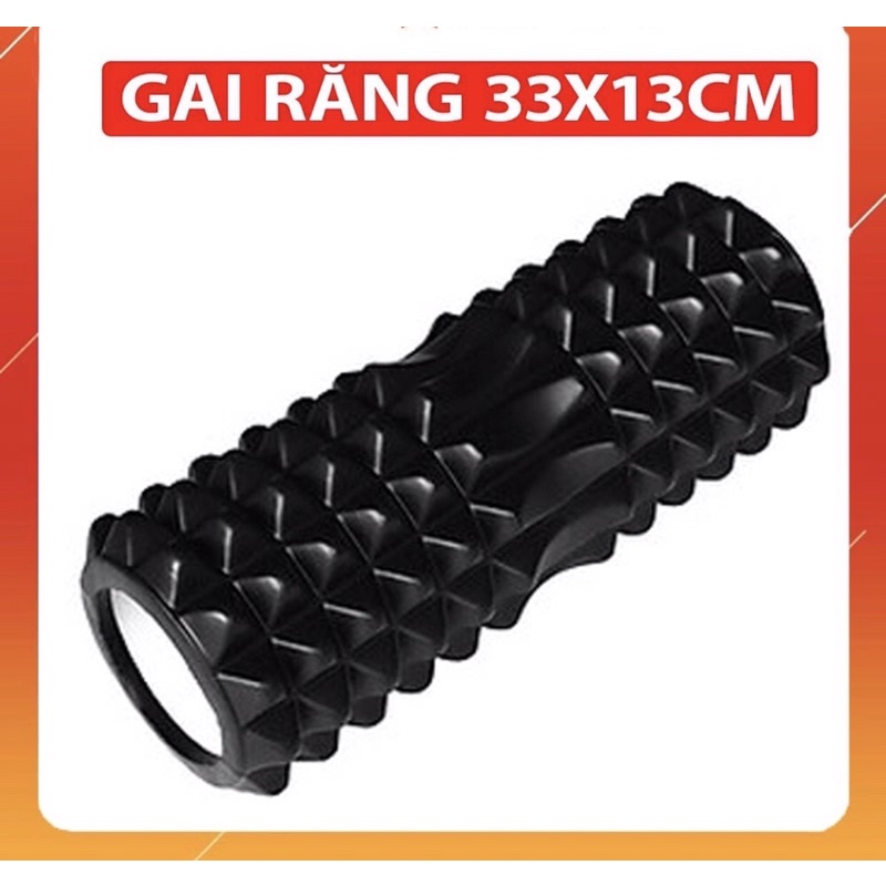 Con lăn Yoga Massage Foarm Roller, ống trụ lăn xốp thể thao giãn cơ có gai roam rollet cao cấp