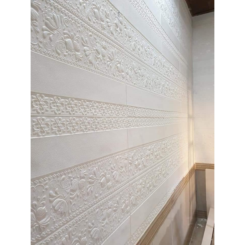 Xốp dán tường họa tiết HOA SEN - phong cách Vintage Châu Âu | BigBuy360 - bigbuy360.vn