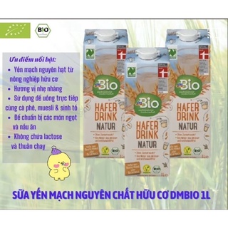 Sữa yến mạch hữu cơ DM Bio - 1 Lít