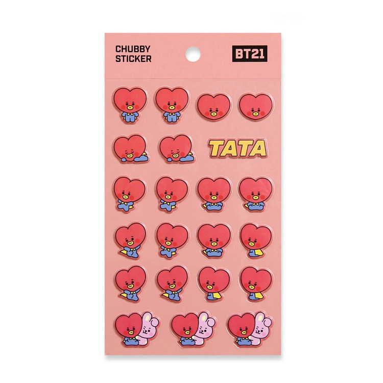 Sticker dán DIY hoạ tiết hình linh vật BT21 cho trang trí điện thoại di động/máy tính xách tay/hành lý