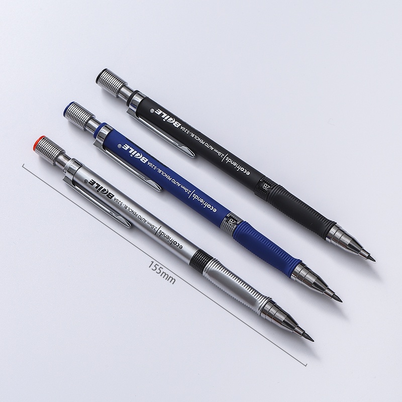 Bút chì bấm cơ 2.0mm 2B viết vẽ trơn tru xóa được dành cho văn phòng trường học