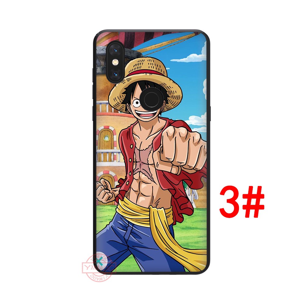  Ốp điện thoại họa tiết anime One Piece cho Xiaomi Mi 8 SE 9 SE 8 Lite A1 A2 Lite 5X 6X F1 Max 3