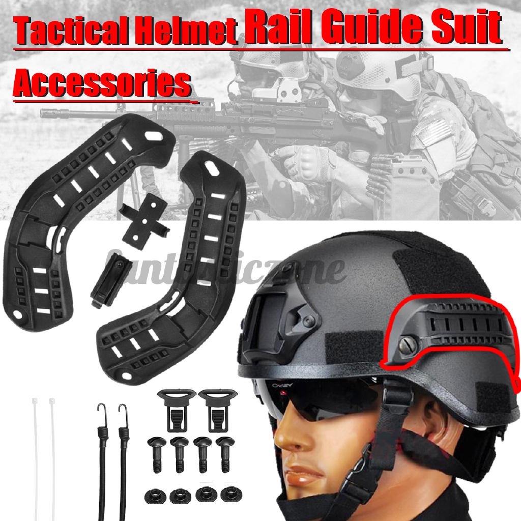 Tactical Plastic Helmet Guide Suit Accessories for MICH 2000 Helmet Black 