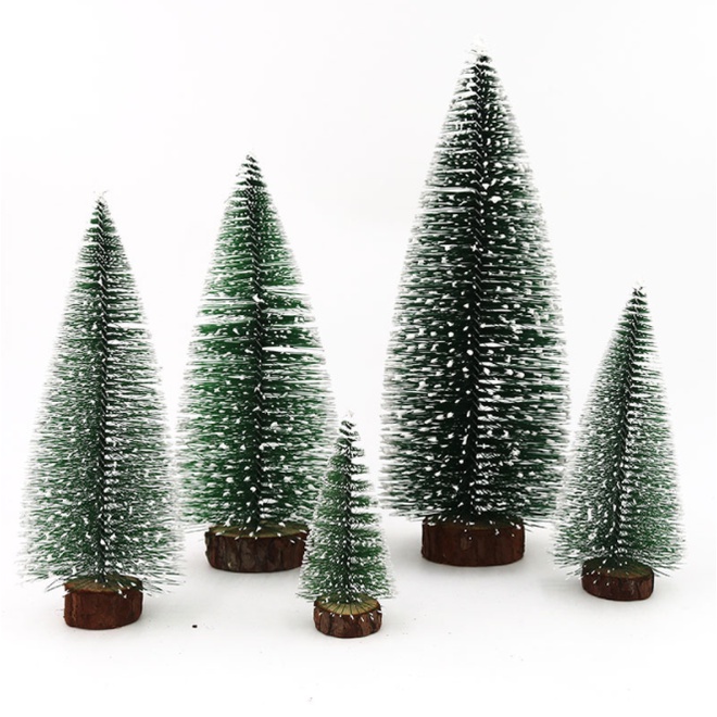 Cây thông giáng sinh mini 10/15/20/25CM trang trí bàn làm việc