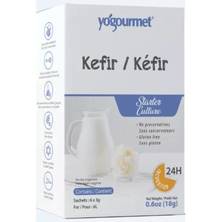Men Làm Sữa Chua Kefir Yogourmet hộp 6 gói x5g