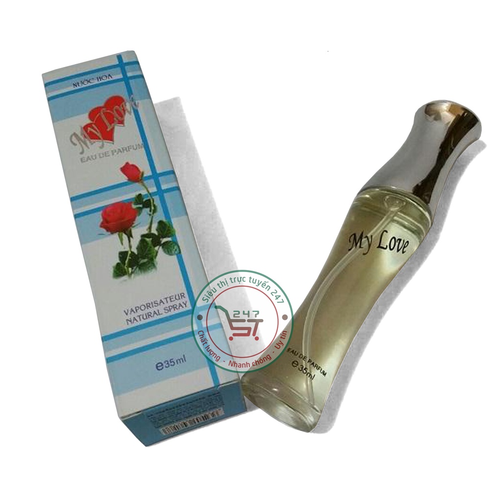 Nước hoa nữ thơm lâu mini chính hãng my love 35ml quyến rũ giá rẻ học sinh