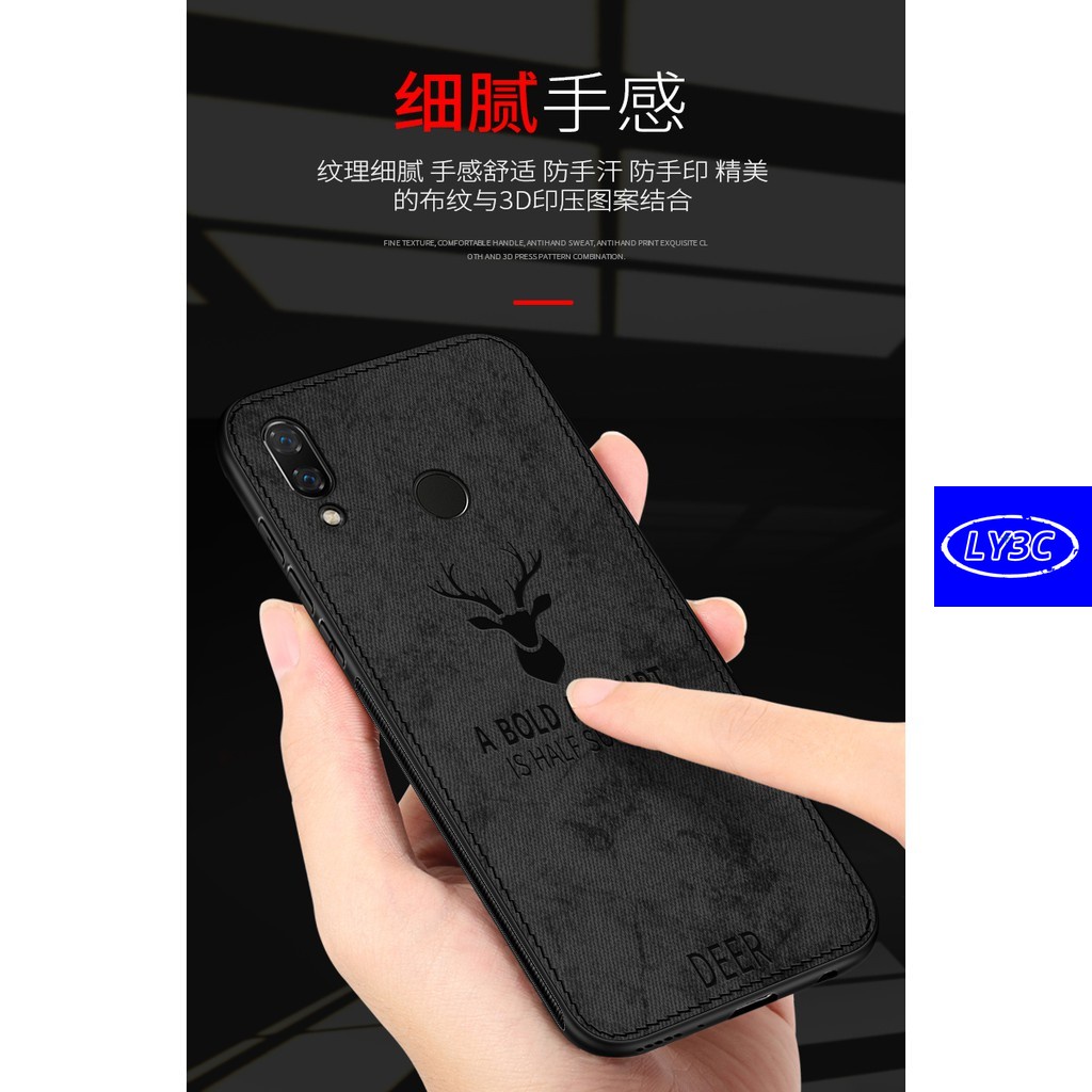 Ốp điện thoại kết cấu vải cho Xiaomi Redmi 7