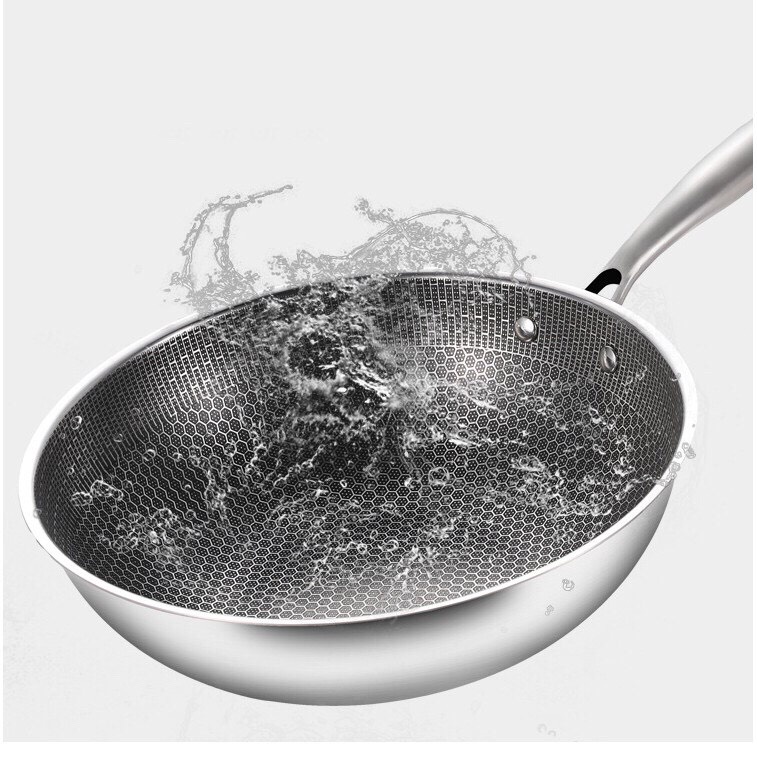 Chảo chống dính vân đá tổ ong 32cm hàng xịn - chảo chống dính tổ ong