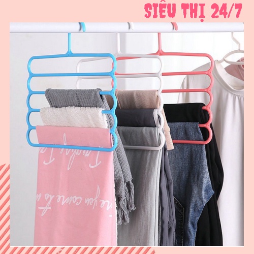 ⚡BÁN SỈ⚡ Móc treo quần áo nhiều tầng bằng nhựa 88203