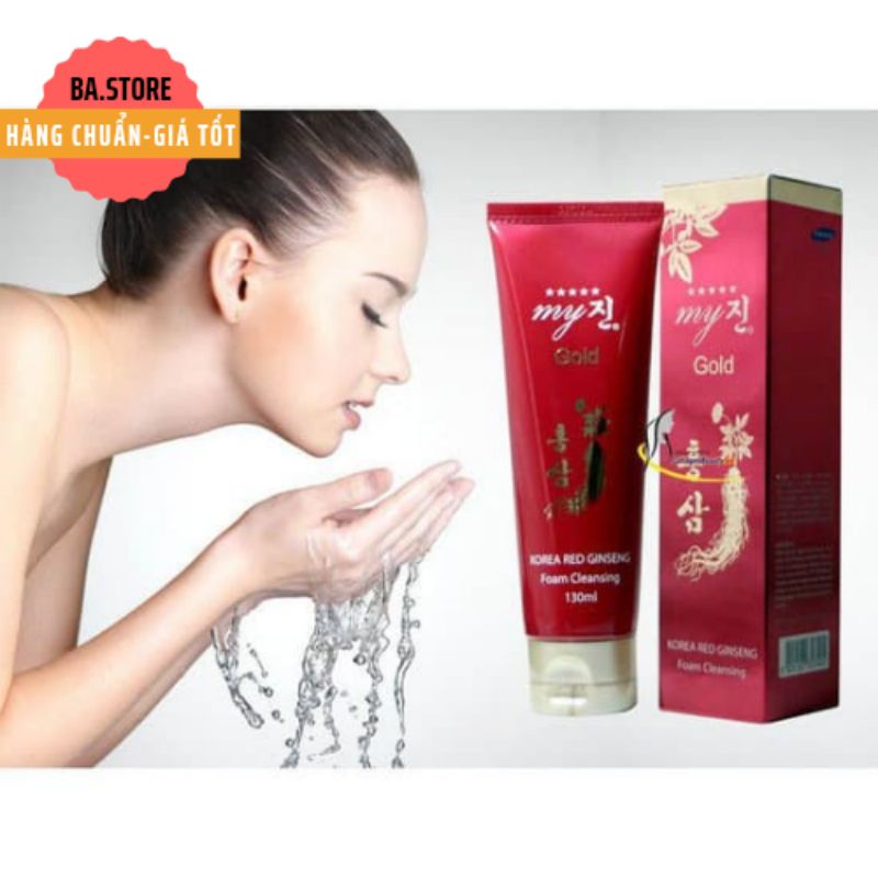 Sữa Rửa Mặt Hồng Sâm MY GOLD HÀN QUỐC 180ml - Chính Hãng