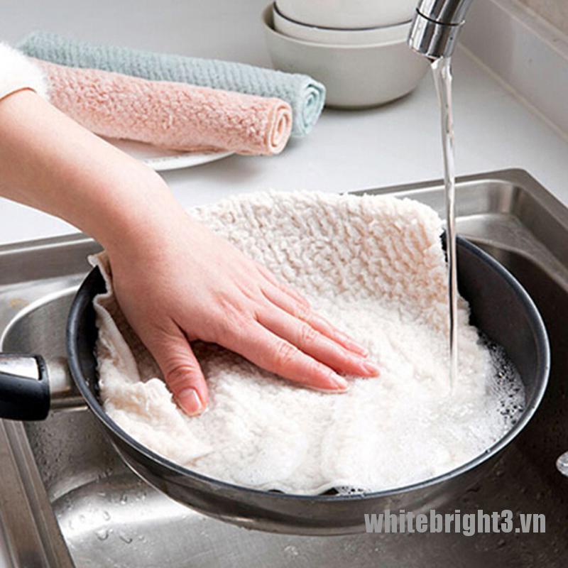 Khăn Lông Cừu San Hô Siêu Thấm Hút Vệ Sinh Nhà Bếp Tiện Dụng
