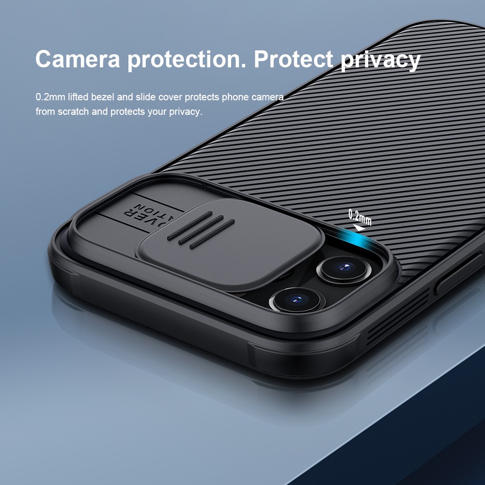 Ốp Lưng iPhone Nillkin Camshield Nắp Trượt Bảo Vệ Camera iPhone 15 Pro Max/ 14 13 Pro Max / 12 Pro Max/ 13 pro