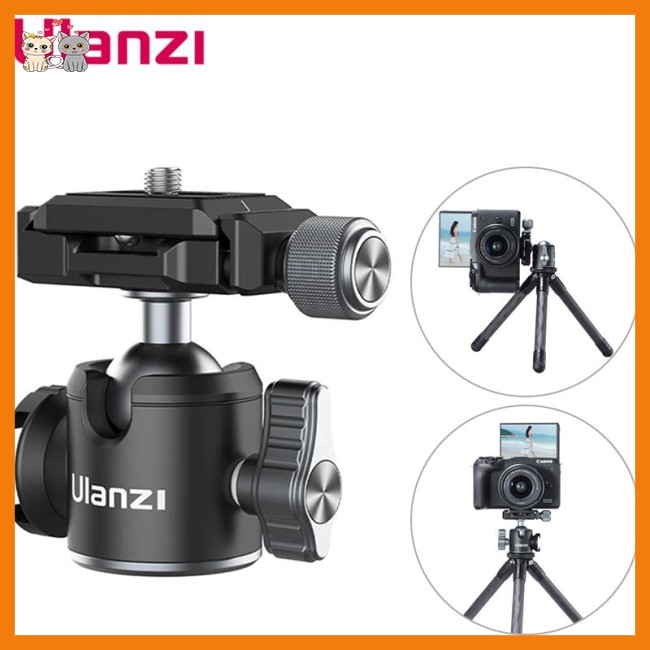 star Ulanzi U-80L Arca Swill Ballhead Tripod Ball Head for DSLR SLR Camera with Arca Quick Release Plate