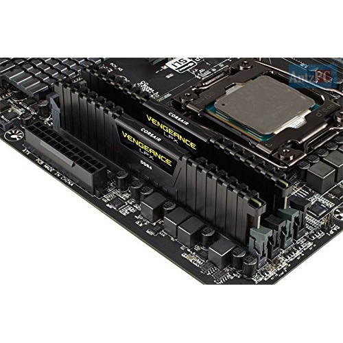 RAM Máy tính Desktop CORSAIR VENGEANCE® LPX 32GB  DDR4 3000MHz C16 ĐEN-CMK32GX4M2C3000C16 - Hàng Nhập Khẩu US
