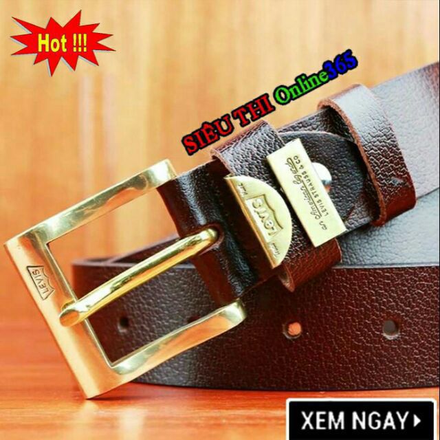 Thắt Lưng, Dây Nịt Nam Da Bò Đầu Đồng Đúc Nguyên Khối Bảo hành 3 Năm