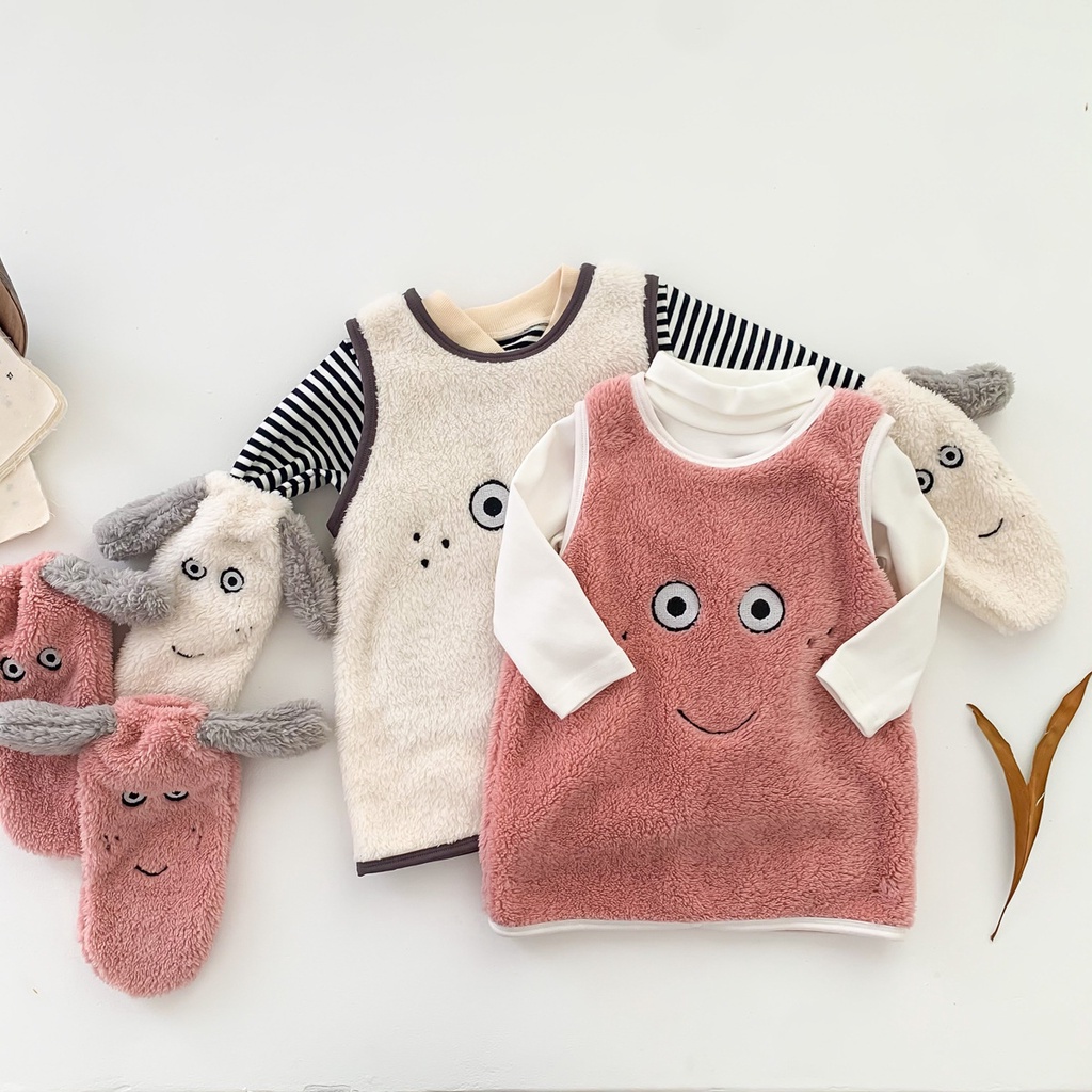 Bộ Đồ Ngủ Dày Giữ Ấm Mùa Đông Cho Bé Sơ Sinh 0-2 Tuổi