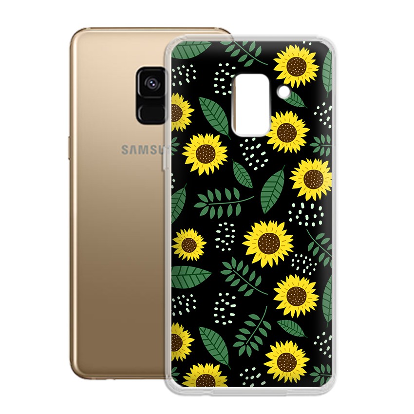[FREESHIP ĐƠN 50K] Ốp lưng Samsung Galaxy A8 2018 Plus in hình hoa cỏ mùa hè độc đáo - 01032 Silicone Dẻo