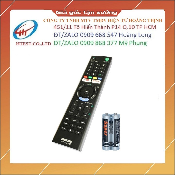 Remote Điều Khiển TV SONY Thông Minh RMT-TX300P - Có Tặng Pin AAA