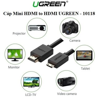 Cáp mini hdmi to hdmi dài 3m ugreen 10118