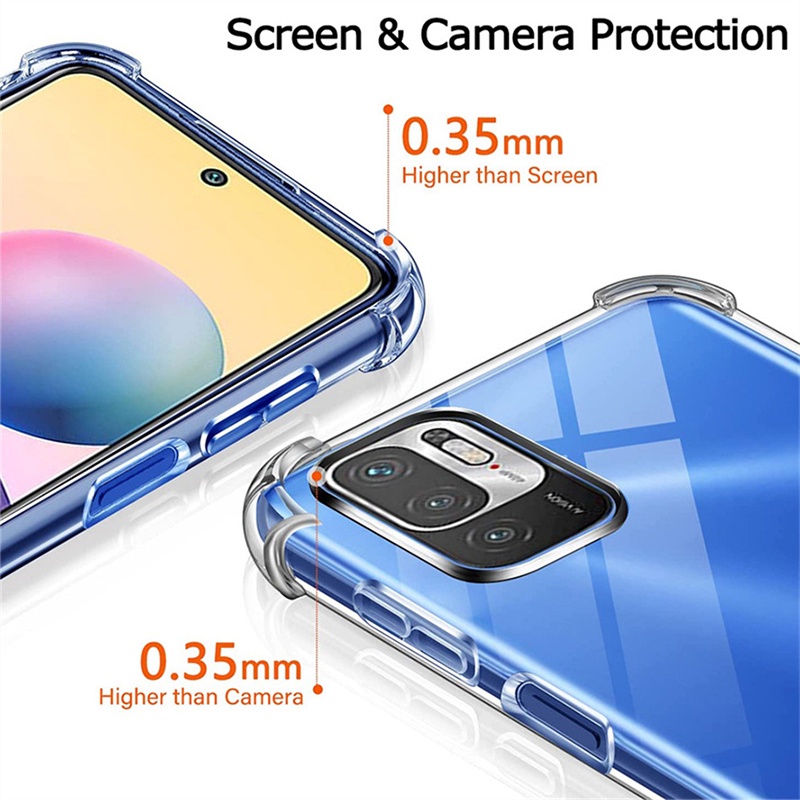 Ốp điện thoại TPU chống va đập cho Xiaomi Mi Poco F2 F3 F4 M3 X3 X4 X5 M4 Pro 9T 10T 11T 12T 11 Lite Redmi Note 7 8 9 9S 10 10S 11 11S 12 12S 9A 9C 10C