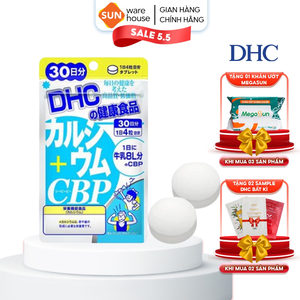 Viên Uống Bổ Sung Canxi DHC Calcium + CBP Tăng Cường Sức Khoẻ