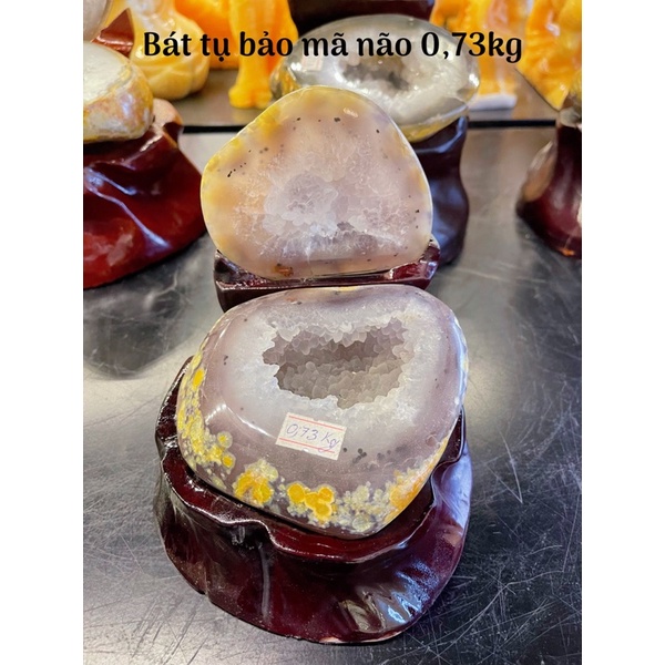 Bát Tụ Bảo Đá Mã Não Phong Thuỷ