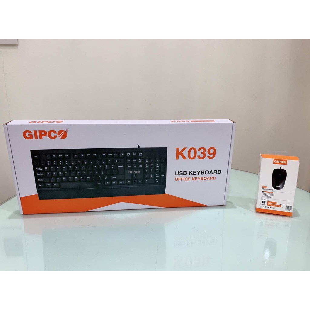 Bộ Bàn phím + Chuột Có dây GIPCO K039 - USB